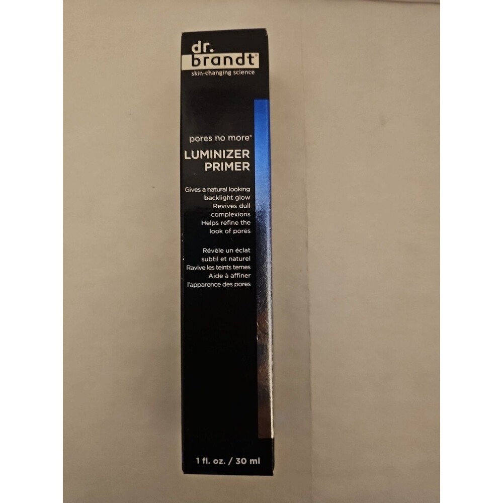 Dr. Brandt Pores No More Luminizer Primer - Full Size 1 fl. oz. / 30 ml - NIB